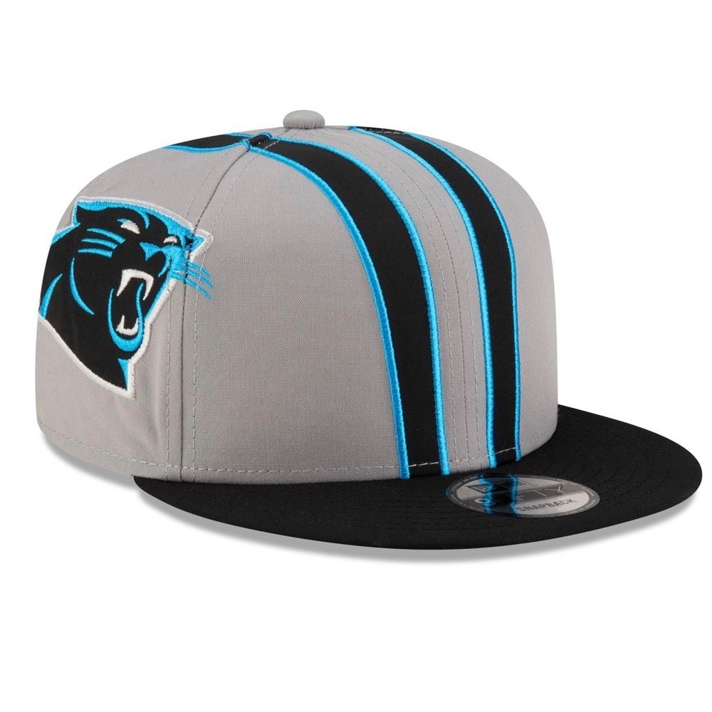 New Era Carolina Panthers Helmet Pack 9FIFTY Snapback Hat Grey NFL Cap football